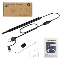 Endoscope nasal médical 5,5 mmn 3 en 1 Endoscope auriculaire USB Otoscope Caméra