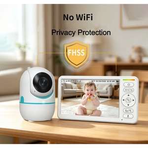 Moniteur vidéo et <span class=keywords><strong>audio</strong></span> portable pour bébé avec écran IPS de 6 pouces, sécurité sans WiFi, vision nocturne claire, mode VOX, portée de 1000 pieds, communication bidirectionnelle, pour maman - Product Image 1