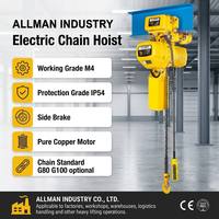 Palans électriques à chaîne CE ISO 5T 10T 20T 25T à faible encombrement, double vitesse, structure en acier pour construction de murs rideaux, OEM