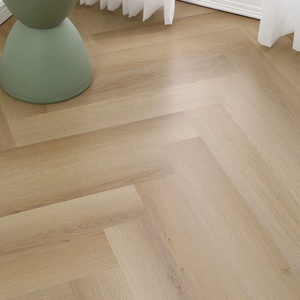 Plancher SPC moderne 8 mm étanche à chevrons européens, système de pose à clipser, en vinyle, idéal pour les mariages - Product Image 4