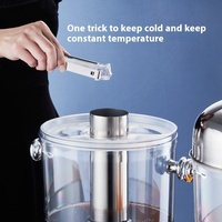 Yolecen Pichet à jus en acier inoxydable de grande capacité Double Triple tête Distributeur de boissons en libre-service pour tasse de carafe d'hôtel
