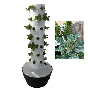 Automatische Hausgarten-Aquaponik-Hydrokultur liefert ein komplettes vertikales Hydro ponik system für den Anbau von Gemüse