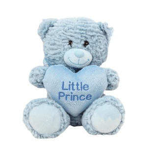 ODM OEM Tùy Chỉnh Gấu Bông Đồ Chơi Sang Trọng Mềm Màu Xanh Hồng Thêu Trái Tim CE Chứng Nhận Căng Thẳng Cứu Trợ Valentine Của Ngày 15-35Cm Phim Hoạt Hình - Product Image 1