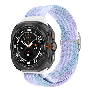 Bracelet de montre tressé en nylon réglable 47 mm, bracelet sport respirant tissé pour Samsung <span class=keywords><strong>Galaxy</strong></span> 7 8 Ultra - Product Image 3
