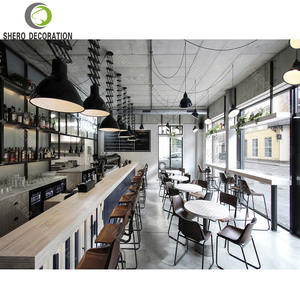 Diseño interior de cafetería a la moda, estación de barra de café, diseño de barra de bar duradera para decoración de cafeterías - Product Image 6