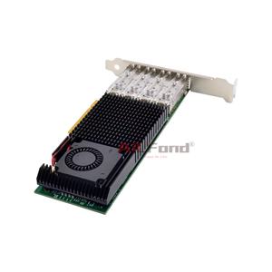 Tarjeta de Red X520 de Cuatro Puertos 10GbE SFP+ para Servidores, PCIe, Velocidad de Transmisión de 10 Gbps, Adaptador con Cable para Conexión a Internet - Product Image 4