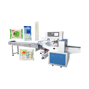 Pillow biscuit automatic packing machine bread packaging machine