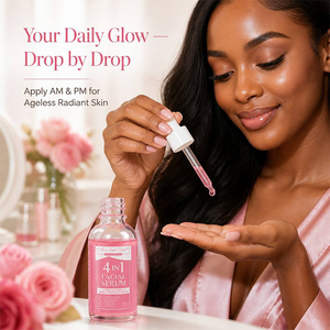 Sérum facial <span class=keywords><strong>4</strong></span> en 1 avec vitamine E, logo personnalisé, 30 ml, pour les fournisseurs de produits de beauté professionnels - Product Image 5