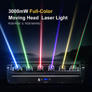 Lampu <span class=keywords><strong>Laser</strong></span> kepala bergerak 3in1, lampu <span class=keywords><strong>Laser</strong></span> warna penuh RGB, 6x500mW RGB, lampu <span class=keywords><strong>Laser</strong></span> warna tunggal untuk pesta disko - Product Image 2