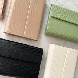 Tiền mặt tổ chức bền PU da ngân sách chất kết dính Ví A5 A6 A7 sang trọng với túi zip - Product Image 2