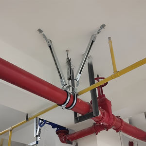 خط أنابيب بناء شماعات زلزالية دعم مشقوق قناة C الأخدود دعم الباردة شكلت بالكربون الصلب السكك الحديدية المسار مع مضلع - Product Image 6