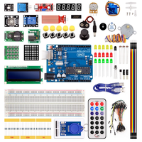 Kit de démarrage complet R3 avec écran LCD1602, capteurs, platine d'expérimentation, montage sans soudure, garantie 1 an pour l'éducation STEM et la robotique DIY