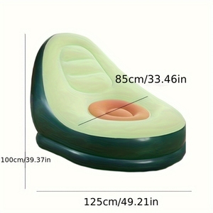 Hot Sale Relax Ball Flocking <strong>Lounge</strong> Inflatable <strong>Sofa</strong> Chair Lazy <strong>Air</strong> <strong>Sofa</strong> <strong>Bed</strong> Chair Floating <strong>Air</strong> Mattress <strong>Sofa</strong> Chair with Footrest - Product Image 3