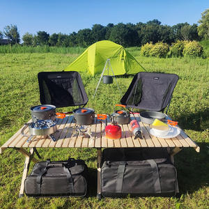 Sac de rangement imperméable en PVC de grande capacité pour le <span class=keywords><strong>camping</strong></span> en plein air, pique-nique, brûleur, cuisinière, ensemble de vaisselle, vaisselle portable pour la conduite autonome - Product Image 2