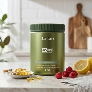 Wholesale Empty Probiotic Powder Container Customizable Aluminum Supplement Jar Medicine Packaging - Product Image 3