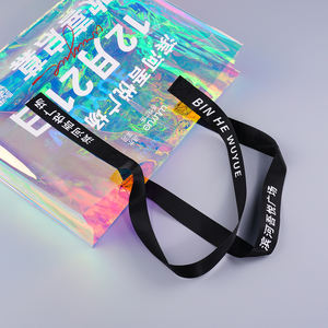 Высококачественная прозрачная Водонепроницаемая Подарочная сумка из ПВХ прозрачная пляжная сумка для покупок с логотипом - Product Image 3