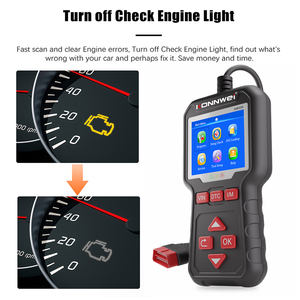 Công cụ quét chẩn đoán xe phổ thông <span class=keywords><strong>2025</strong></span> konnwei kw320 OBD2 đọc cảm biến O2 mã vin luồng dữ liệu kiểm tra Khói Bụi Công cụ quét - Product Image 6