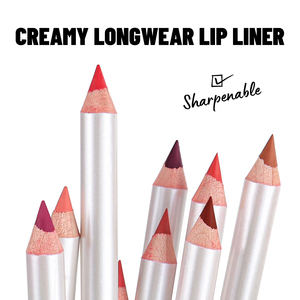 Crayon à lèvres en bois végétalien personnalisé avec votre logo, haute pigmentation, longue tenue, waterproof, crème nude, maquillage, marque privée - Product Image 2