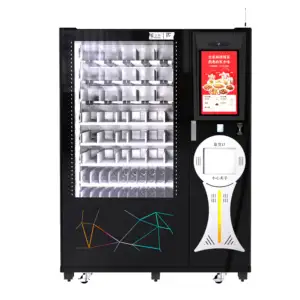 hot food vending machine with microwave oven lifter transport food
