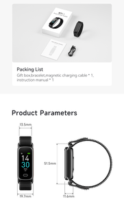 Montre connectée GTL1, étanche IP68, écran TFT 0,96 pouces, moniteur de fréquence cardiaque, moniteur de tension artérielle, tracker d'activité physique, autonomie de la batterie de 5 à 10 jours - Product Image 5