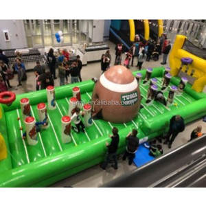 GMY Inflables Nuevo diseño Campo de fútbol americano Castillo inflable Juego de lanzamiento inflable con aro de baloncesto - Product Image 2