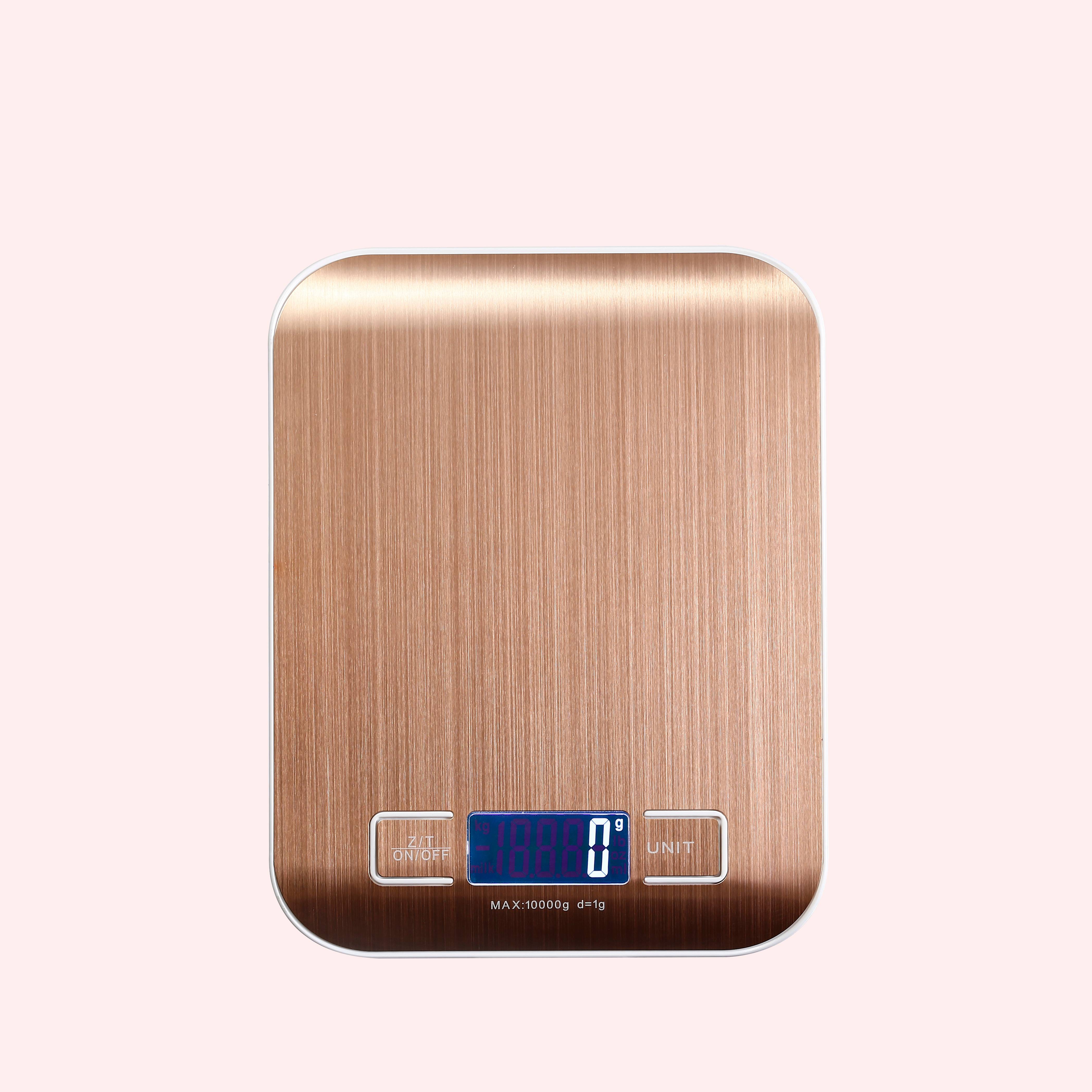 Многофункциональные электронные кухонные весы из нержавеющей стали с платформой, 10 кг/1 г