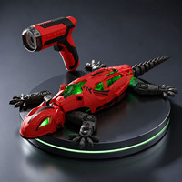Juguete de Lagarto Robótico Interactivo con Sensor Infrarrojo, Gecko Electrónico con Seguimiento Láser y Luces LED para Niños, Regalo de Broma