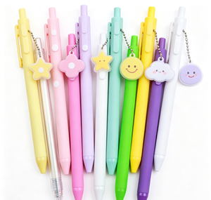 Stylo bille en plastique personnalisé, stylo de bureau promotionnel durable, logo personnalisé, stylo publicitaire multicolore - Product Image 1