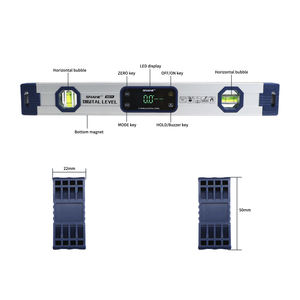 شاهي منقلة الروح العمودية والأفقية ذات المستوى الرقمي ، مكتشف زاوية ، مستوى الروح لمقياس الميل الفقاعي الإلكتروني - Product Image 3