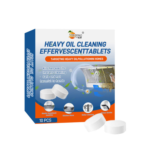 Heavy Oil Cleaning Effervescent Tablets Remove Oil Stain Kitchen Cleaner Tablet