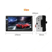 Autoradio universel MEKEDE MP5 7 pouces HD 2 Din avec Mirror-Link, Bluetooth, USB, carte TF, FM, AUX, SWC, image de recul