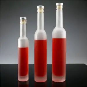 2020 Fancy Custom Lege Frosted Alcohol Drinken 500Ml 750Ml Liquor Wijn Vodka Geest Glazen Flessen 1 Liter Leveranciers groothandel