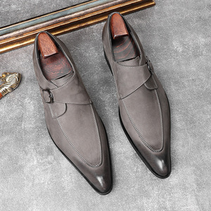 Bottines Chelsea pour homme en cuir véritable tissé de haute qualité, antidérapantes, légères, élégantes et luxueuses, noires pour l'hiver - Product Image 6