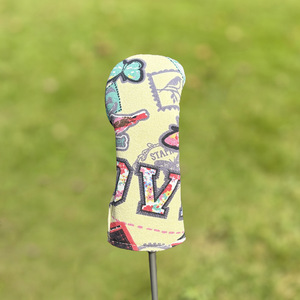 Fundas para Palos de <span class=keywords><strong>Golf</strong></span> con Diseño de Mariposa Colorida y Bandera del Reino Unido, para <span class=keywords><strong>Driver</strong></span> y Putter, con Tela Protectora - Product Image 6