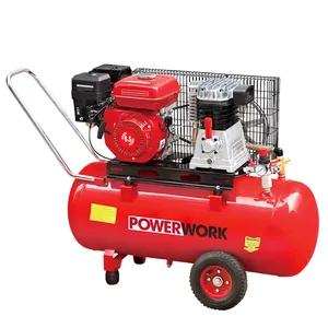 Benzine Luchtcompressor Riem Aangedreven Luchtcompressor 5.5hp Luchtcompressor Outdoor Gebruik