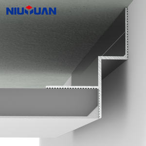 NIUYUAN OEM ODM Fabricant <span class=keywords><strong>Aluminium</strong></span> Noir Plafond Ombre <span class=keywords><strong>Profil</strong></span>é pour Cloisons Sèches - Product Image 1