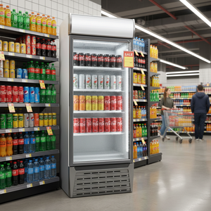 Refrigerador Comercial Vertical Klimasan SC600 de 597 L con Puerta de Vidrio Simple, Enfriamiento por Aire, Temperatura Única, para Exhibición de Bebidas, Automático - Product Image 3