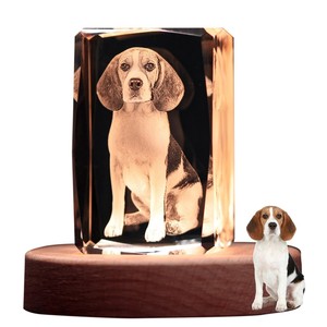 Danh dự của tinh thể cá nhân 3D pha lê hình ảnh khắc trống hình trá<span class=keywords><strong>i</strong></span> tim pha lê hình ảnh lasering Cube - Product Image 5