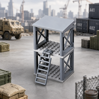 Blocs de construction Watchtower Bunker en gros, compatibles avec les petites briques, Centre de commandement Sentry, Fort Base pour Diorama