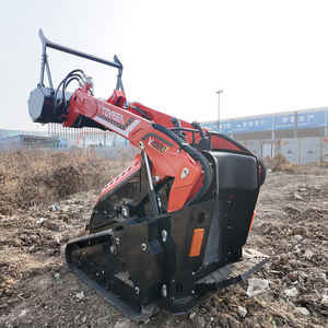 TOVISEN V1000 Mini Skid Steer Loader Diesel Orugas Hidraulica Alto Flujo Mulcher Forestal - Product Image 4