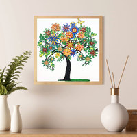 Forme spéciale 5D Cristal Diamant Peinture Kit Fleur Arbre DIY Nature Morte Peintures pour Enfants