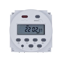 Minuteur numérique programmable LCD Hofujng CN101A, relais hebdomadaire, AC/DC 12V-240V 16A, IP22, matériau ABS, CN/GUA