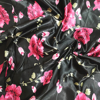 Tissu Brocart en Gros 73 g/m² 100% Polyester Tissé Imprimé Floral Résistant à l'Abrasion Léger Super Doux Personnalisé