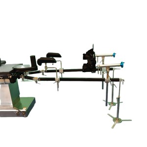 Estructura de mesa de operaciones de acero inoxidable QYJ-658 de 23 pulgadas con soporte de tracción manual para uso con arco en C fluoroscópico - Product Image 5