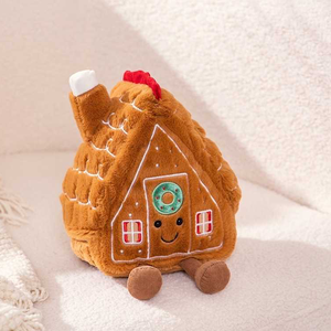 Wholesale Factory Christmas Gingerbread House Cartoon Stress Relief Plush Toys Stuffed Animal Toys Crane <b>Machine</b> <b>Arcade</b> for Kids - Product Image 1