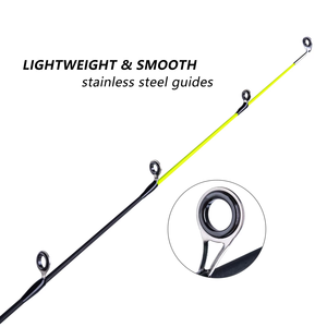 Kohle faser Eis Angelrute 2 Abschnitte Tragbares Design mit hoher Empfindlichkeit für extremes Kalt-und Eisfischen - Product Image 4
