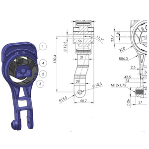 95493722 MB1262 95493721 96852632 Soporte de Motor, Montaje de Motor para GM Chevrolet Cobalt Sonic Onix, Precio de Fábrica de Autopartes - Product Image 2