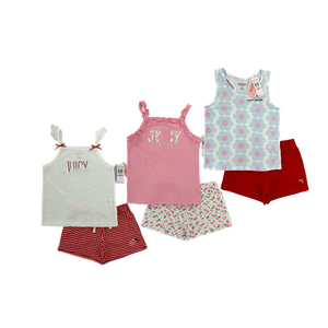 Nuovi Arrivi Estivi: Set di Abbigliamento per Bambine, Completo Senza Maniche in Cotone, <span class=keywords><strong>2</strong></span> Pezzi - Product Image 1