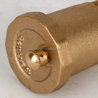 Soupape de sécurité haute température TOT Factory GL-AV1001 DN15 1/2\" en laiton avec joint PTFE, purgeur d'air automatique pour eau