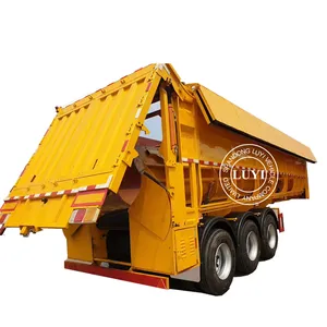Luyi 步行地板半拖车带式输送机类型 Tipper 卡车输送机卡车拖车出售
